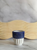 Artisan Engraved Ceramic Coffee Cup