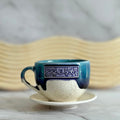 Artisan Engraved Ceramic Coffee Cup